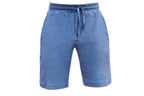 BLÅA SHORTS I BOMMULSFROTTÉ - SPUGNA DI COTONE